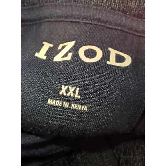 IZOD Unisex Warm Winter Sweater Pullover 2X Black Polyester Casual Cozy - Picture 5 of 6